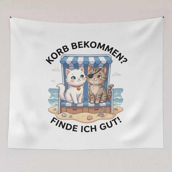 Artikelvorschau, Süße Katzen im Strandkorb - Korb bekommen? Finde ich gut! entworfen und verkauft von 1smillaundfiete.