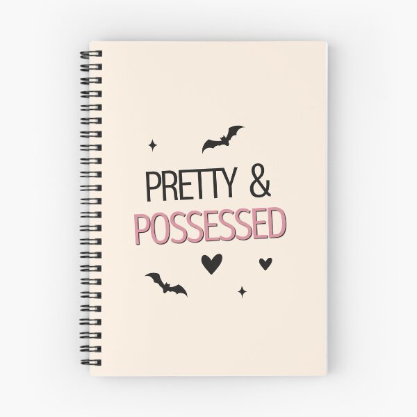 Item preview, Pretty and Possessed Girly Halloween Quote designed and sold by GemsAnatomy.