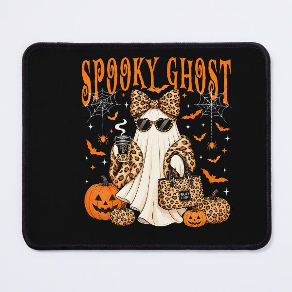 Item preview, Coquette Leopard Ghost Coffee Halloween Boo Jee designed and sold by Teansnack.