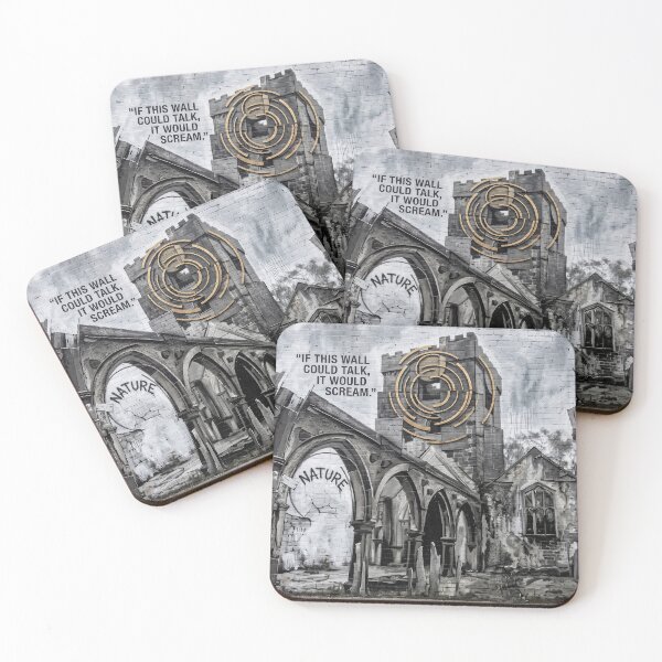 Item preview, Mural de grafiti urbano en las ruinas de la iglesia de Heptonstall designed and sold by ArtworkNorth.