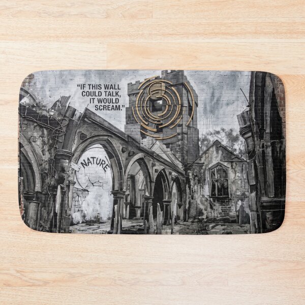 Item preview, Heptonstall Church Ruins Urban Graffiti Mural designed and sold by ArtworkNorth.
