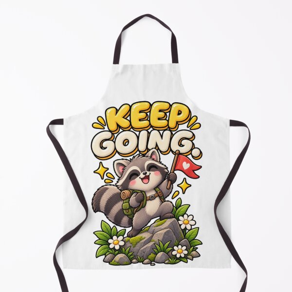 Item preview, Keep Going. – Cute Determined Raccoon Cartoon Design designed and sold by Kiinaaa.