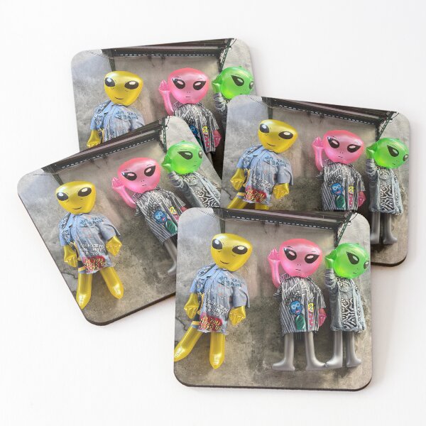 Item preview, Inflatable Space Aliens in Clothes Bangkok Street Photography designed and sold by HistoryDesigns.