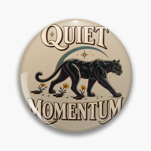 Item preview, Quiet Momentum – Powerful Black Panther designed and sold by VioVibe.