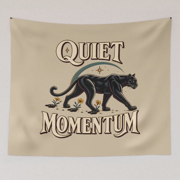 Item preview, Quiet Momentum – Powerful Black Panther designed and sold by VioVibe.