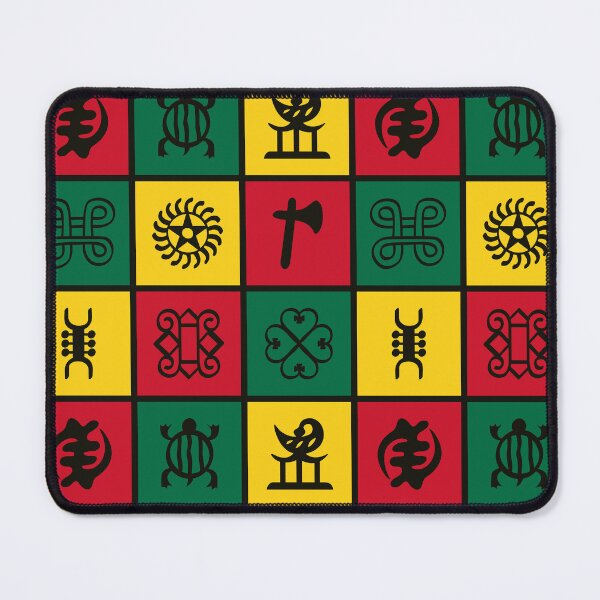 Item preview, Adinkra Symbols in Pan-African colors designed and sold by MammothArt.