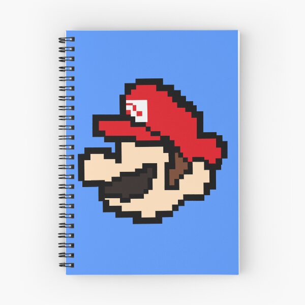 Item preview, Super Mario face pixel art  designed and sold by Shiningsticker8.