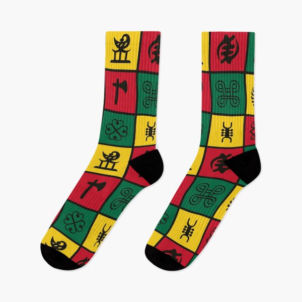 Item preview, Adinkra Symbols in Pan-African colors designed and sold by MammothArt.