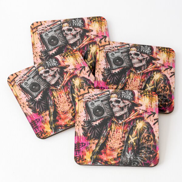 Item preview, Hip Hop Skeleton Boombox designed and sold by PetruArtDesigns.
