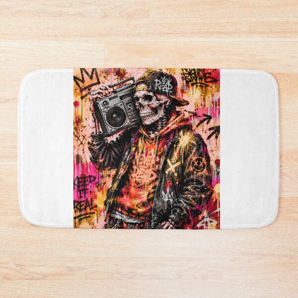 Item preview, Hip Hop Skeleton Boombox designed and sold by PetruArtDesigns.