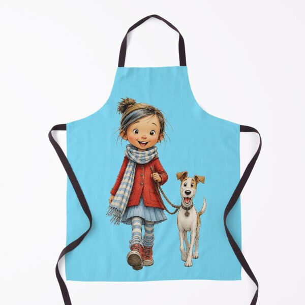 Item preview, A Child and Her Happy Dog designed and sold by GRFORA.