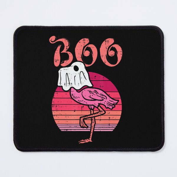 Item preview, Flamingo Ghost Boo Pink Sunset Retro Halloween designed and sold by Teansnack.