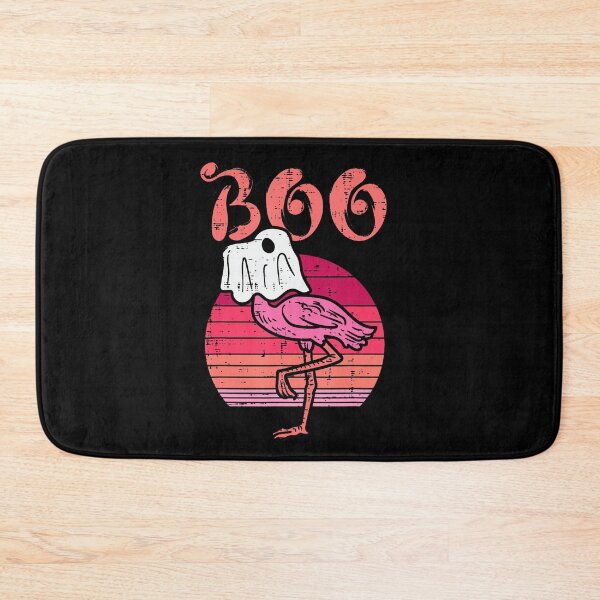 Item preview, Flamingo Ghost Boo Pink Sunset Retro Halloween designed and sold by Teansnack.