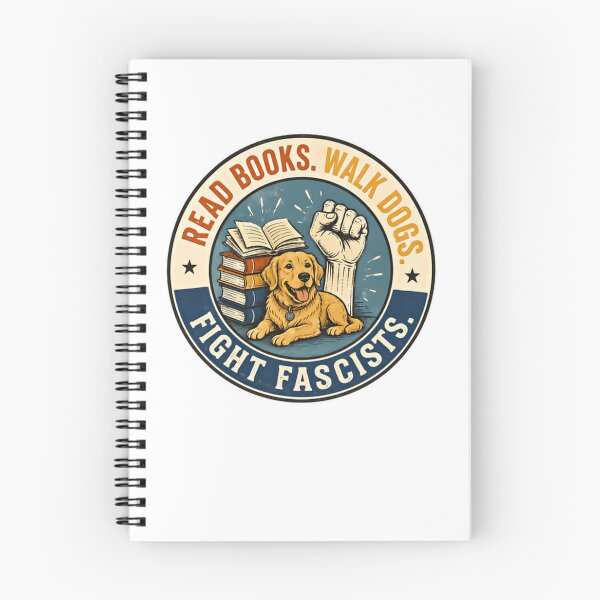 Item preview, Read Books. Walk Dogs. Fight Fascists. Activist Dog Owner Book Lover designed and sold by HumansStuck12.