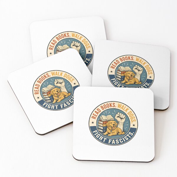 Item preview, Read Books. Walk Dogs. Fight Fascists. Activist Dog Owner Book Lover designed and sold by HumansStuck12.