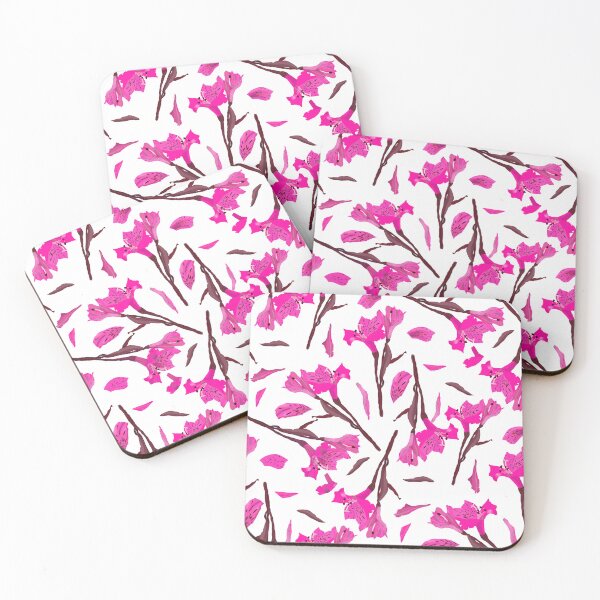 Item preview, Pink Alstroemeria Flower Hand-Drawn Illustration  designed and sold by altastudio.