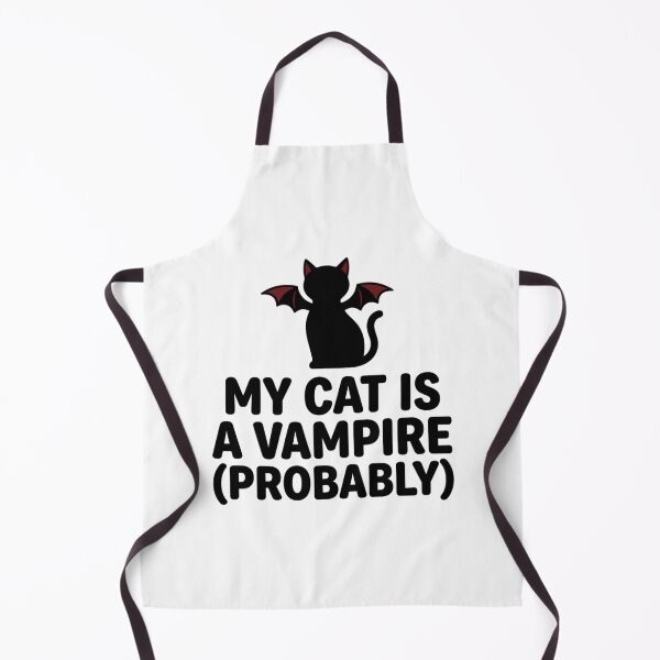 Item preview, My Cat Is A Vampire Probably Funny Black Cat Owner Joke Spooky Season designed and sold by raedattia.