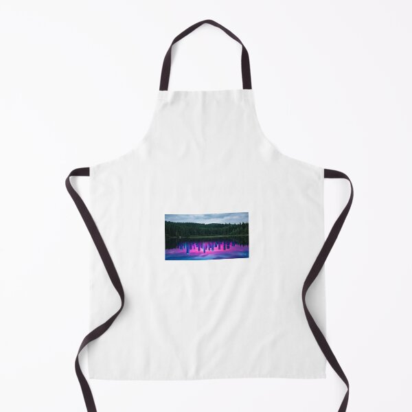 Item preview, Vaporwave Reflection Surreal Neon City and Lake Photography designed and sold by Julia9632.