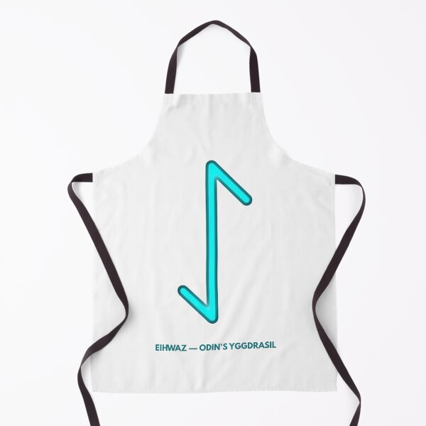Item preview, Norse Eihwaz Rune Odin's Yggdrasil Symbol Neon Glow designed and sold by CalmFrameArt.