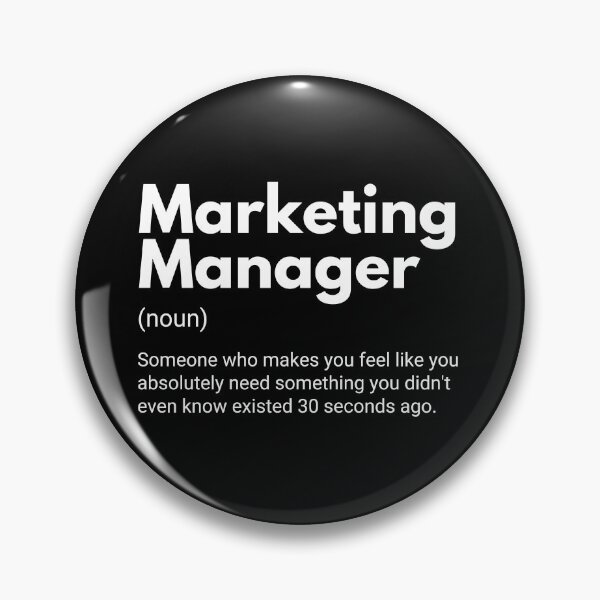 Item preview, Marketing Manager Funny Definition designed and sold by CuteLovelyDesigns.