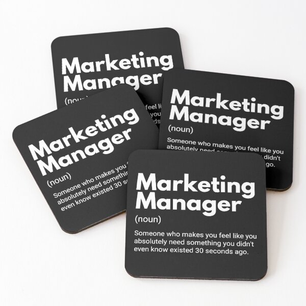 Item preview, Marketing Manager Funny Definition designed and sold by CuteLovelyDesigns.