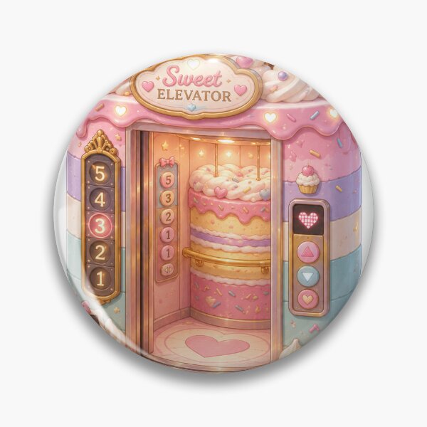 Item preview, Sweet Cake Elevator Sticker designed and sold by blossomfun.