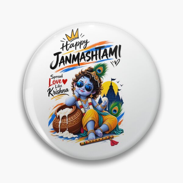 Item preview, Happy Janmashtami Krishna T-Shirt spread love like krishna designed and sold by everyone cloth house.