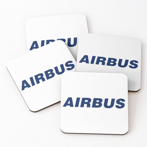 Aperçu de l'œuvre Autocollant texte Airbus créée et vendue par Aviation Sticker Shop.