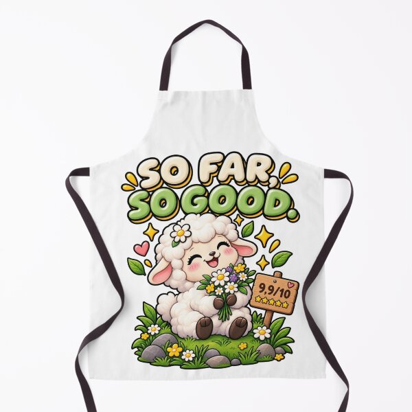 Item preview, So Far, So Good. – Cute Happy Sheep Cartoon Design designed and sold by Kiinaaa.