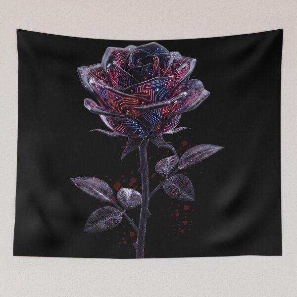 Item preview, Gothic Love Dark Rose Aesthetic Art designed and sold by EnigmaticGoth.