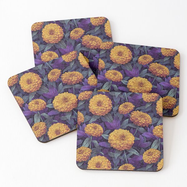 Item preview, Colorful Zinnia Print  - Birth Flower Pattern - Gifts For Him designed and sold by RoyalStarsPatts.