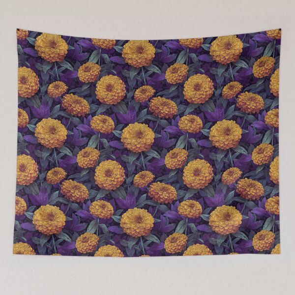 Item preview, Colorful Zinnia Print  - Birth Flower Pattern - Gifts For Him designed and sold by RoyalStarsPatts.