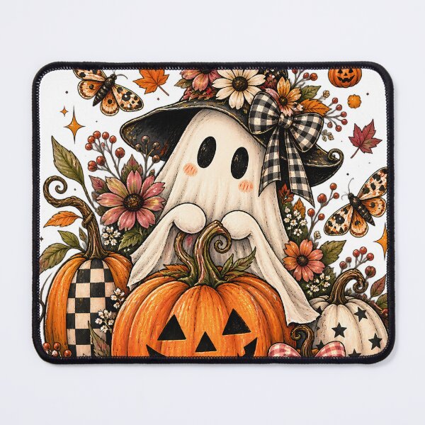 Item preview, Haunted Harvest Ghost – Vintage Folk Art Halloween designed and sold by ARTwy.