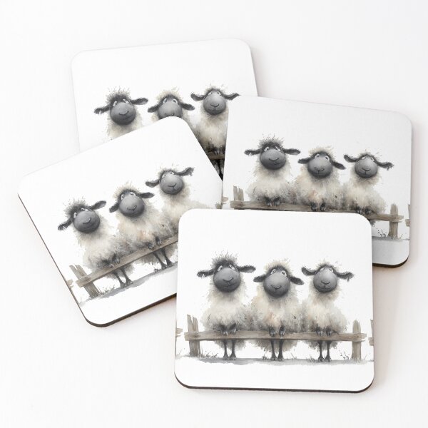 Item preview, Gorgeous Valaise Blacknose Sheep ' We 3 GoRGeouS SHeeP ' BY SHiRLeY MacARTHuR designed and sold by Shirley MacArthur Art.