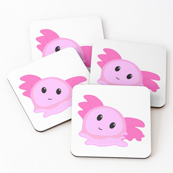 Item preview, Cute Melting Axolotl Emoji Funny Cartoon  designed and sold by The Soapiest Goat.