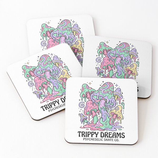 Item preview, Trippy Dreams Pastel Melting Mushrooms designed and sold by DripCultureLab.