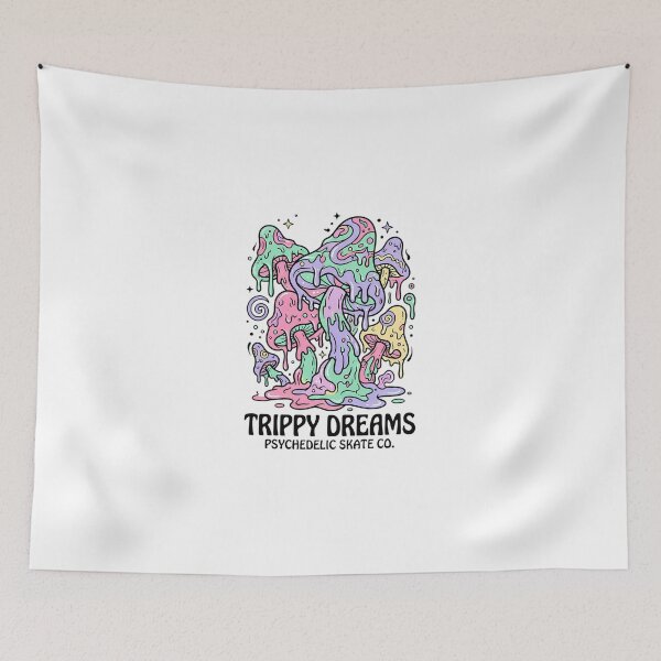 Item preview, Trippy Dreams Pastel Melting Mushrooms designed and sold by DripCultureLab.