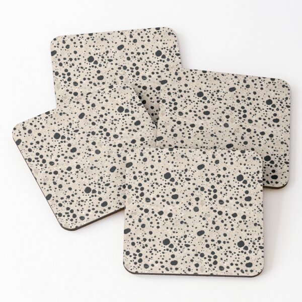 Item preview, Dalmatian Jasper Quartz Gemstone Texture with Black Spots and Warm Cream Stone Pattern – Natural Mineral Inspired Design for Phone Cases, Home Decor and Modern Accessories designed and sold by SurfaceCraft Studio.