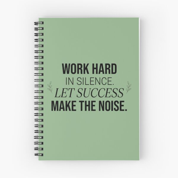 Item preview, Work Hard In Silence Motivational Quote Typography designed and sold by Amituniqdesign .