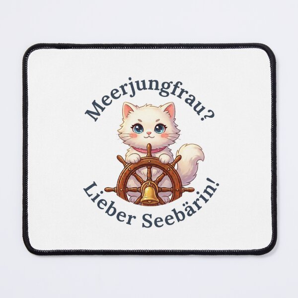 Item preview, Sweet cat Smilla – a mermaid? More like a sea lion! Maritime designed and sold by 1smillaundfiete.