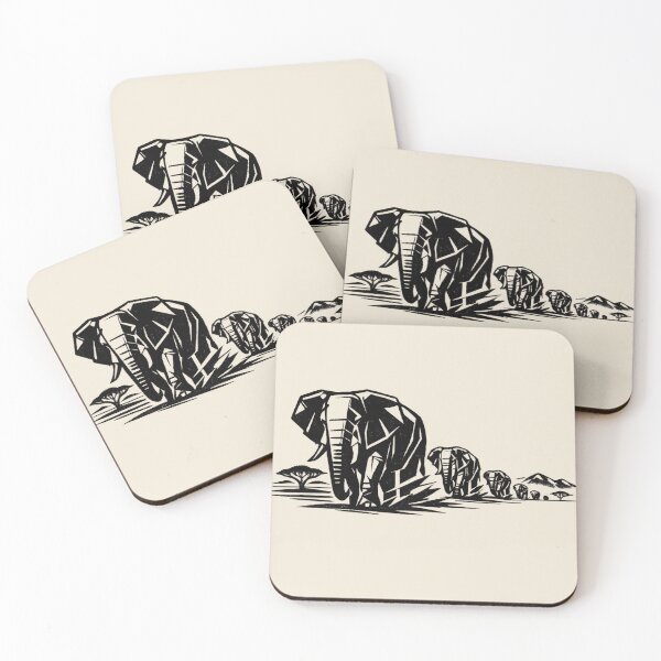 Item preview, Elephant Family Walking the Savannah designed and sold by JonelCrafts.