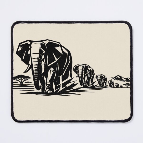 Item preview, Elephant Family Walking the Savannah designed and sold by JonelCrafts.