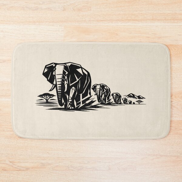 Item preview, Elephant Family Walking the Savannah designed and sold by JonelCrafts.