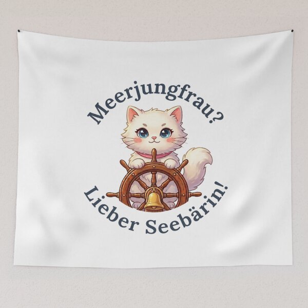 Artikelvorschau, Süße Katze Smilla - Meerjungfrau? Lieber Seebärin! Maritim entworfen und verkauft von 1smillaundfiete.