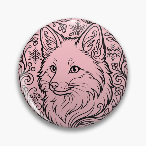 Item preview, Winter Fox Wreath Vector Line Art Illustration designed and sold by ZUMERI.