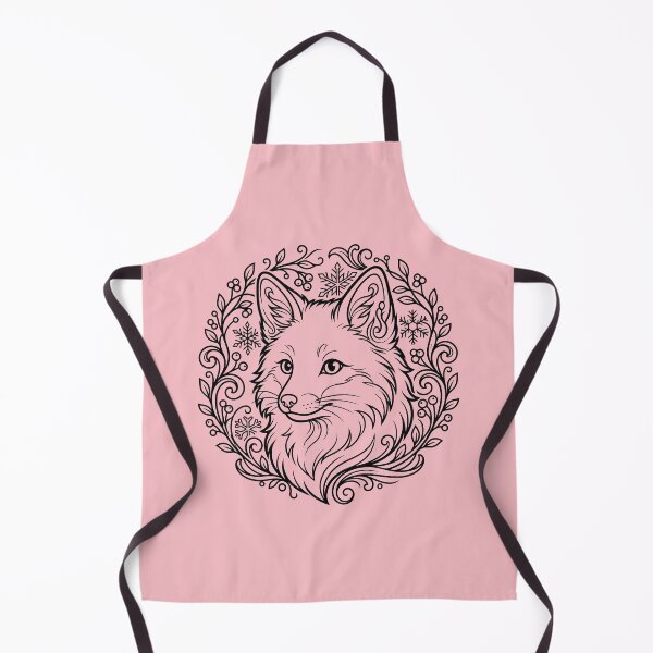 Item preview, Winter Fox Wreath Vector Line Art Illustration designed and sold by ZUMERI.