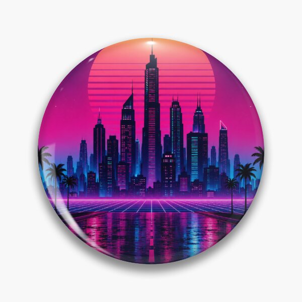 Item preview, Neon City Sunset T-shirt designed and sold by OddAwesome.
