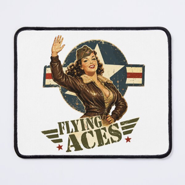 Item preview, WW2 Nose Art Pin-Up Vintage Military Pinup Retro Bomber Girl designed and sold by ZIGLWORKS.