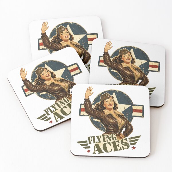 Item preview, WW2 Nose Art Pin-Up Vintage Military Pinup Retro Bomber Girl designed and sold by ZIGLWORKS.