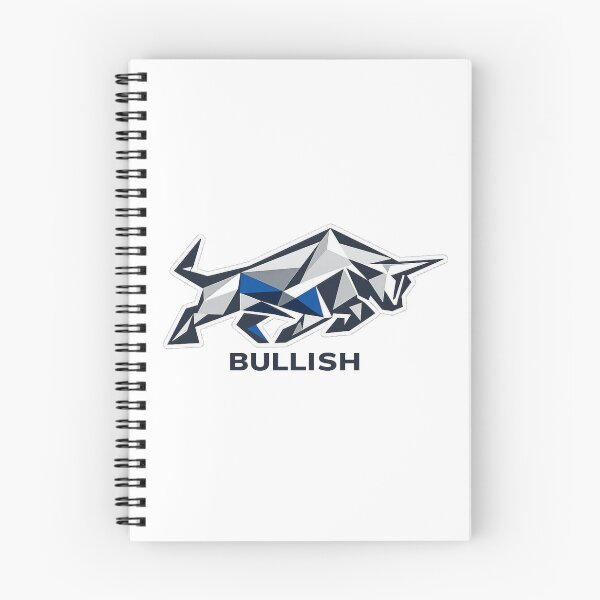 Item preview, Geometric design in metallic blue colours a bull in bullish form  designed and sold by wallartofmio.